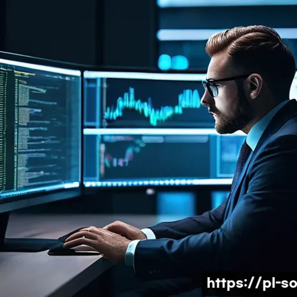 CI CD 파이프라인 구축을 위한 리스크 관리 - A cybersecurity expert is meticulously examining lines of code on multiple monitors in a dimly lit r...